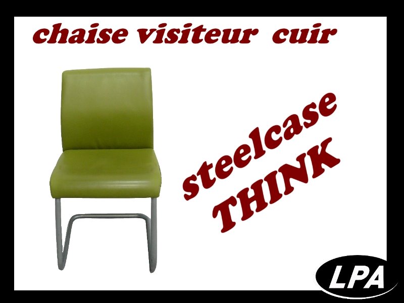 Chaise Chaise Cuir Steelcase Think  1