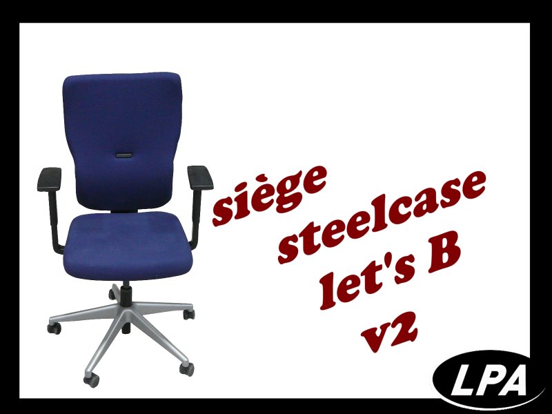 chaise visiteur noire steelcase please 2 - Chaise - Mobilier de bureau : LPA