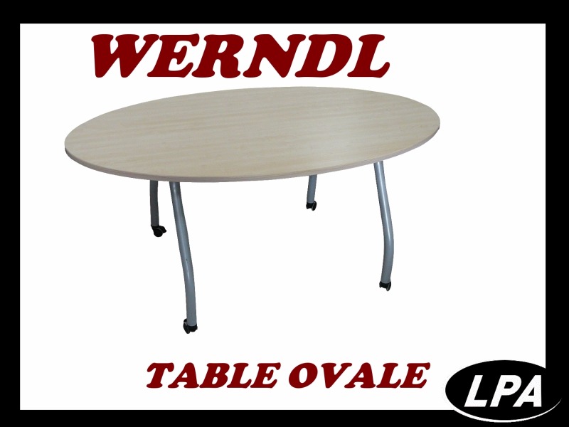 table de réunion Table Ovale Wendl érable  1